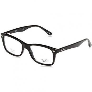 Ray-Ban RB5228 Unisex Square Prescription Glasses Black Plastic 53/17
