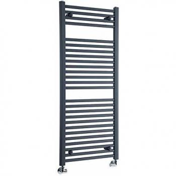 Radiador Toallero Plano Antracita 1200mm x 500mm - 686 Vatios - Diseño Moderno