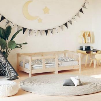 Estructura de cama para niños 70x140 cm de madera maciza de pino vidaXL