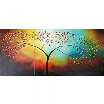 LegendArte B-096 de Otoño dorado. Hecho a mano de pintura al óleo