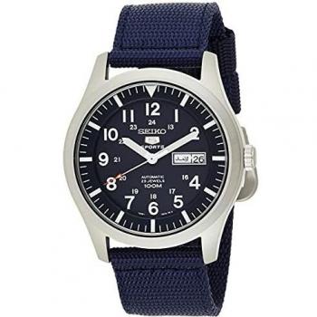 Seiko Men's Analogue Automatic Watch with Textile Strap SNZG11K1