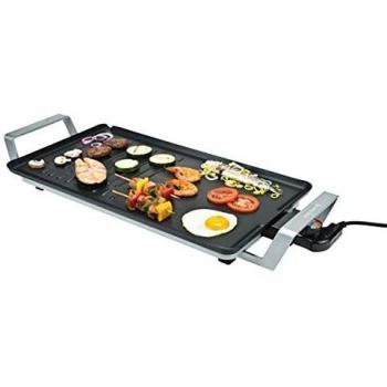 Bourgini - Plancha de asar 56 x 30 cm y 2400 W, multiplato classic duo 56 x 30 cm