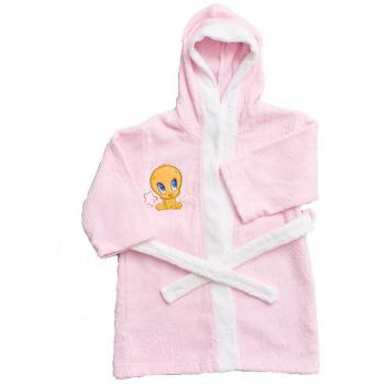 Albornoz Looney Tunes para niña de 1 a 6 años, rosa 13152 Rosa talla unica 