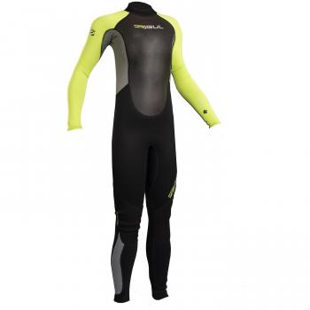 2018 Gul Response Junior 3/2mm Flatlock Wetsuit Black / Lime RE1322-B4 Junior Sizes - JUNIOR XXS
