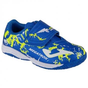 Zapatillas de fútbol sala Joma MEJS2404INV para niño en azul de piel sintética