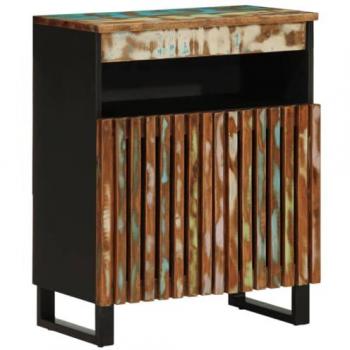 Aparador de madera maciza acacia 60x34x75 cm Multicolor