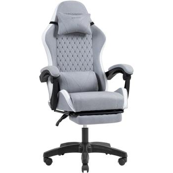 Silla Gaming Ergonómica Mars Gaming MGC-X, Tejido Transpirable, Respaldo Reclinable, Altura Ajustable, Reposabrazos Dinámicos, Cojín Cervical y Lumbar, Re