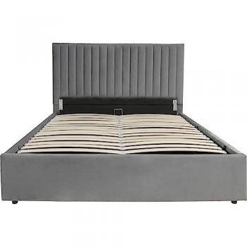 Cama con baúl 'Mia' - 160 x 200 cm - Gris