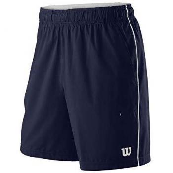 Wilson Hombre, M COMPETITION 8 SHORT, Pantalón corto de tenis, Poliéster/Elastano, Azul