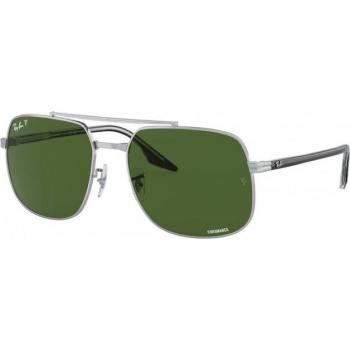 Ray-Ban RB3699 003/P1 Unisex Square Silver Sunglasses
