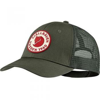 Gorra Fjällräven 1960 Logo Langtradarkeps verde pino - S-M, gorra de algodón, diseño clásico, ajuste regulable, logo de Fjällräven en la parte frontal