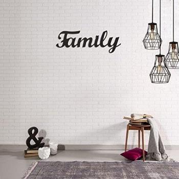 Homemania Decoración de Pared, Metal, Negro, estándar