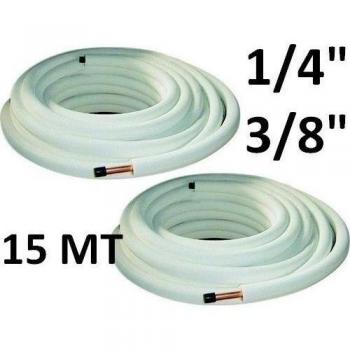 Tubos de cobre par 1/4, 3/8-15-mt de aire acondicionado