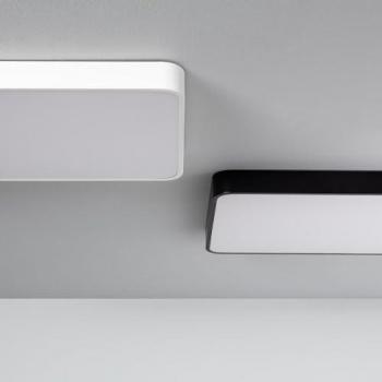 Plafón LED Hidria 40W Rectangular Metal 600x400 mm CCT Seleccionable Negro