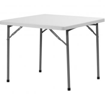 Maxchief XXL90 - Mesa plegable, 91.4 x 91.4 x 74.3 cm, color gris claro