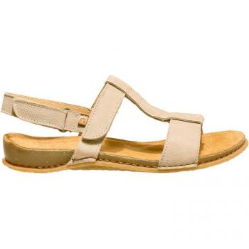 Sandalias Planas de Piel Marrón para Mujer El Naturalista N5816 Panglao