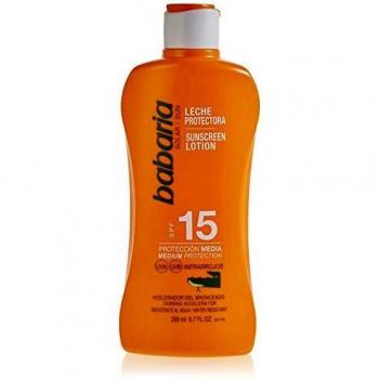 Babaria- Leche solar protectora SFP 15, 200 ml