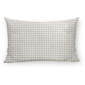 Funda de almohada Kids&Cotton Vichy Beige 175 Hilos 40x60cm