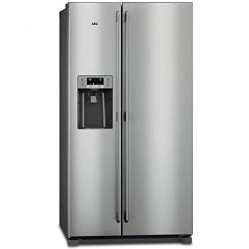 AEG RMB76121NX Independiente 549L A++ Gris, Acero inoxidable nevera puerta lado a lado - Frigorífico side-by-side
