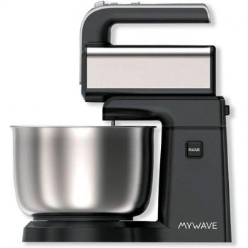 MyWave MWHM-300 Batidora Amasadora 300W Negra y Acero Inoxidable con capacidad para 3,5 litros