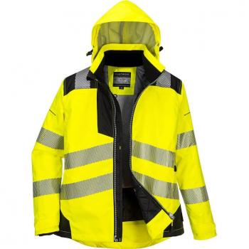 PW3 Women's Hi-Vis Jacket - Yellow/Black XS