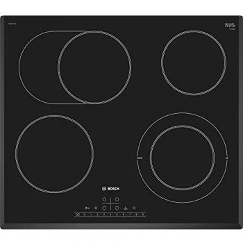 Placa de cocción cerámica Bosch PKN651FP1E con 4 zonas de cocción y control táctil