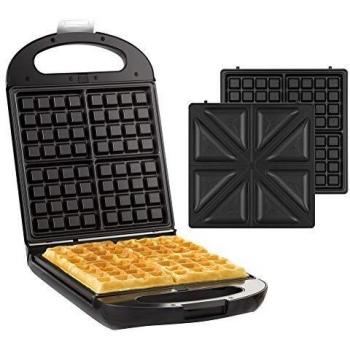 Senya SYCK-WM015 - Gofrera reversible para 4 gofres o 4 sándwiches