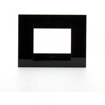 Placa Gewiss Chorus Geo 3 Módulos Blanco Latte