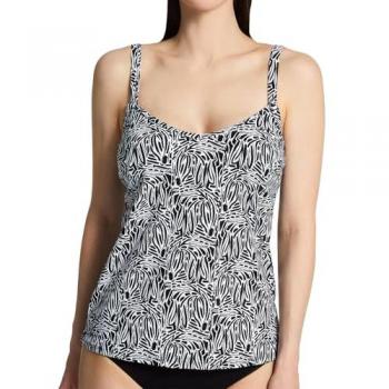 Curvy Kate Women's Multicolour Plunge Tankini Top in Size 30G