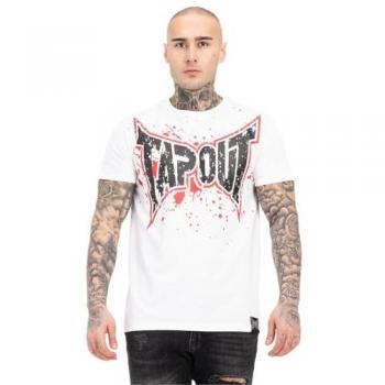 Camiseta de Manga Corta Tapout Splashing Blanca L Hombre