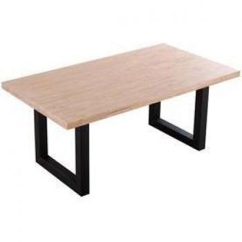 Mesa de comedor Loft rectangular diseño nórdico 76x180x100 cm