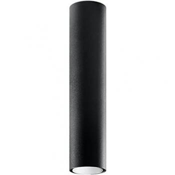 Foco Downlight Lagos Superficie Acero Negro 1 bombilla 40cm
