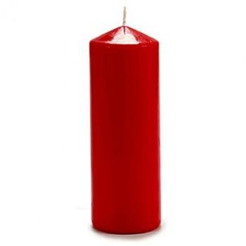 Vela Roja de Cera 20 cm - Pack de 4 Unidades