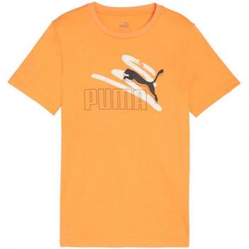 Camiseta de Manga Corta Infantil Puma Essentials+ AB Summer Clementine