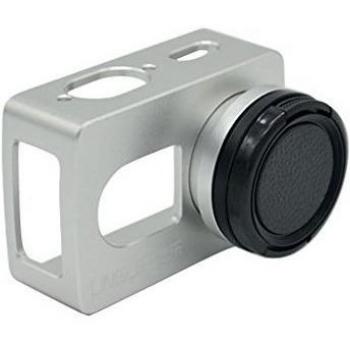 Caso Marco con Tapa Lente Tornillo + Filtro UV para Xiaoyi 2II 4K - Plata