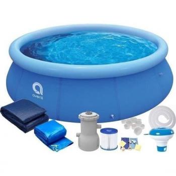 Piscina inflable Avenli Viking Choice 244 x 63 cm con bomba - conjunto completo Azul