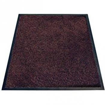 Estera Lavable Eazycare Wash 60x85 cm, Antideslizante y Antiestática, Color Marrón