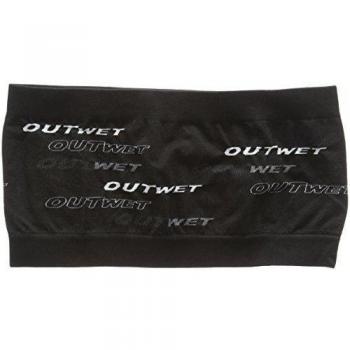 Outwet Ow-Band - Cinta de pelo y frente antisudor térmica unisex, color negro, talla única