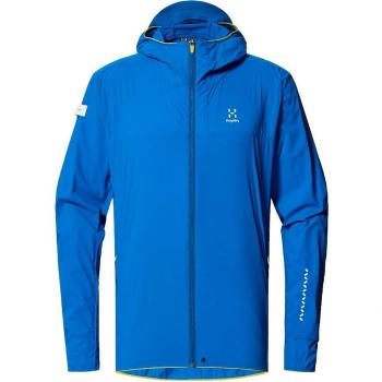 Haglofs - Chaqueta L.I.M Tempo Trail para hombre, ligera, impermeable, transpirable, con capucha ajustable y bolsillos laterales
