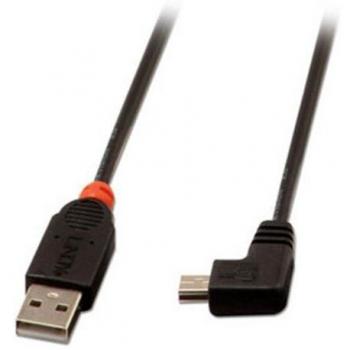 Lindy 31970 - Cable USB 0,5 m USB 2.0 USB A Mini-USB B Negro