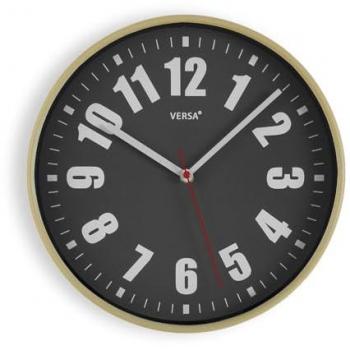 Reloj de Pared Versa Gris Plástico 30 x 4 x 30 cm