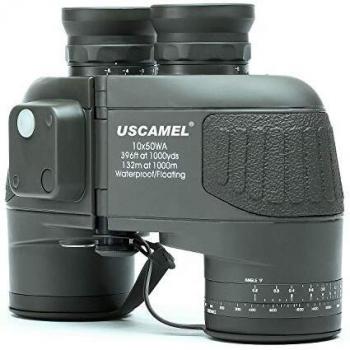 USCAMEL Prismáticos con Brújula de Alcance Militar 10X50, de Alta Potencia, con Alta Definición