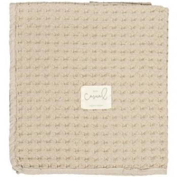 Manta arrullo crochet beige 110x145 BimbiDreams