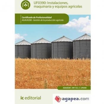 Instalaciones, maquinaria y equipos agrícolas. AGAU0208 - Gestión de la producción agrícola