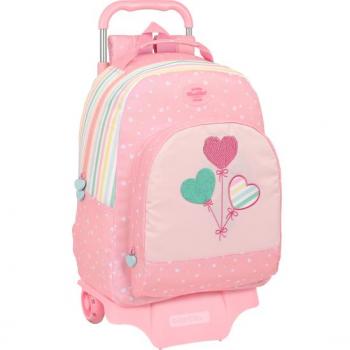 Mochila Escolar Grande con Carro Safta 905 Reciclada 'Globitos' - Blackfit8