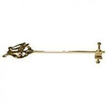 atril samba trompa,normal abierto con bisagra13mm.dorado