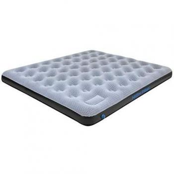 Colchón Inflable King Comfort Plus con Bomba Integrada 200 x 185 cm Gris/Azul/Negro