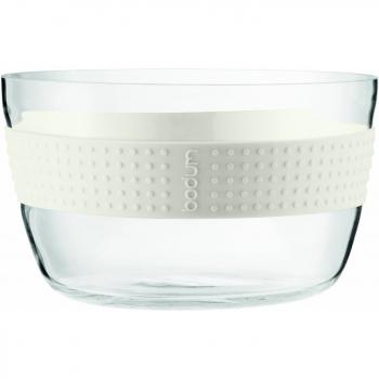 Bodum Pavina - Ensaladera de cristal, diámetro de 22 cm, color blanco crema