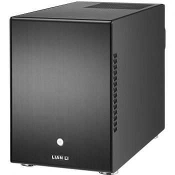 Lian Li PC-Q25B - Caja de ordenador de sobremesa, negro