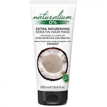 Naturalium Mascarilla Capilar Coco - Mascarilla Extra Nutritiva con Keratina para Cabello Normal y Seco, Sin Colorantes, Sin Parabenos , 200 ml